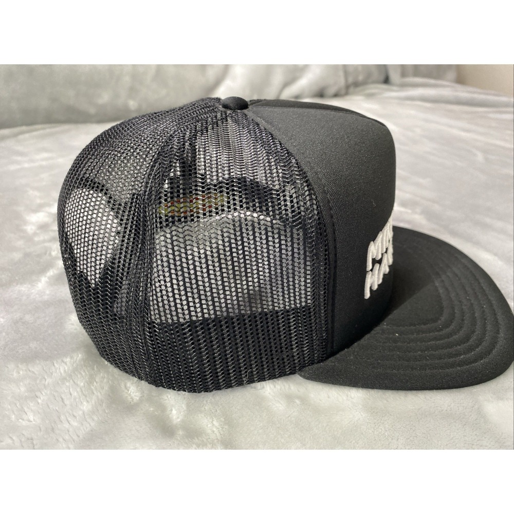 FMF Gass Trucker Hat Unisex Black Snapback Mesh Patch Dirtbike Motocross‎ Cap - Picture 4 of 6